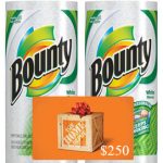 Bounty Paper Towels and $250 Home Depot Gift Card Giveaway