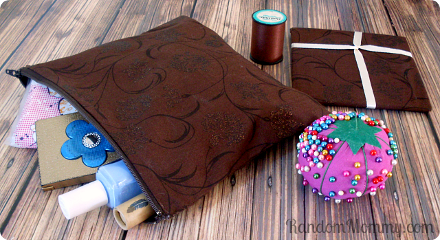 Zipper pouch sewing project