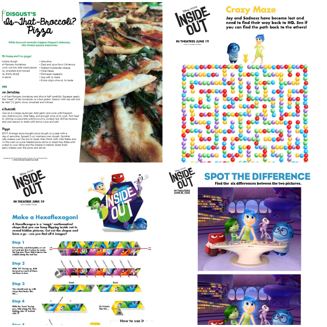 Inside Out Recipes and Activities
