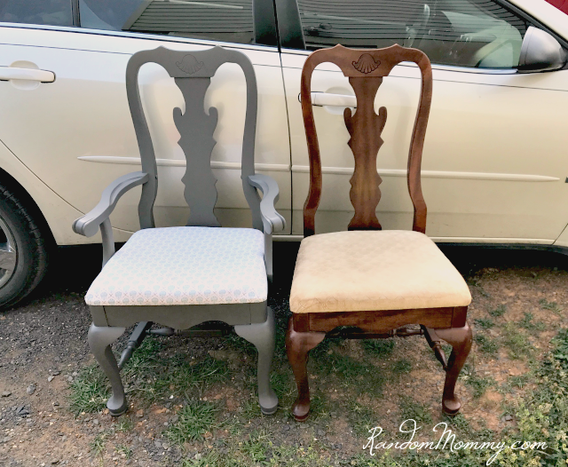 chalk paint dining room chairs